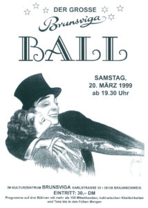 Plakat für den Brunsviga Ball 1999